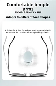 Détail des branches de lunettes œil-de-chat flexibles avec ajustement élastique confort
