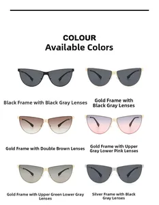 Sélection de lunettes de soleil œil de chat tendance avec montures ajourées et verres