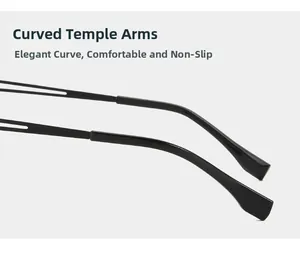 Détail des branches noires incurvées ergonomiques pour un confort antidérapant optimal