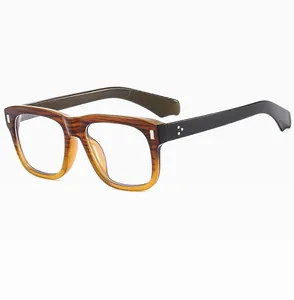 Detailed view of wood-grain texture frames and streamlined temples on these chic sunglasses