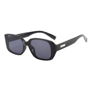 Vintage Square Sunglasses UV400 Protection PC Frame Large Frame Sun Glasses For Women Men Travel Fashion Eyewear