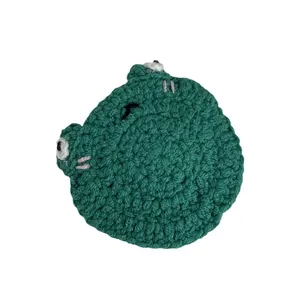 Barrette à cheveux au crochet fait main avec motif cochon mignon pour femmes