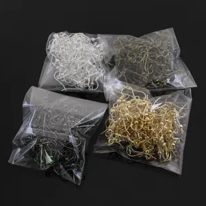 Surtido de ganchos para pendientes DIY en oro, plata y bronce para joyería