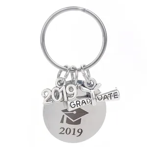 Llavero Graduación Clase De 2019 Mi Historia Solo Está Comenzando Aleación Metal Anillo Llave Diploma Birrete Regalo
