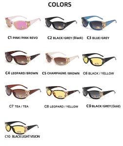 Séléction de lunettes de soleil polarisées pour femmes avec décor papillon en dix coloris