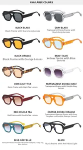 Grille de lunettes aviateur vintage avec montures texturées et verres assortis variés