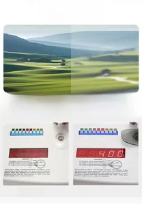 Close-up showing UV400 protection test and high-definition lens clarity on butterfly sunglasses
