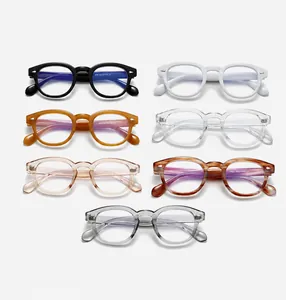 Detailed grid view of vintage round frames model 8101 in seven various colors