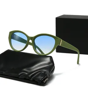 Vintage Katzenauge Sonnenbrille Für Damen Retro Großer Rahmen PC Brille UV400 Schutz Mode Trendige Brillen Reise Party