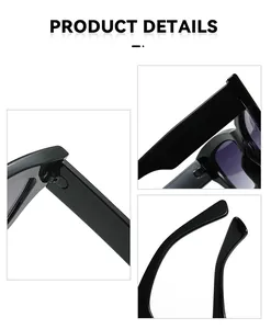 Detailed macro view of reinforced metal hinges and black frame temples on cat-eye sunglasses