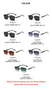 Collection de lunettes de soleil en métal avec sept variantes de couleurs et protection UV