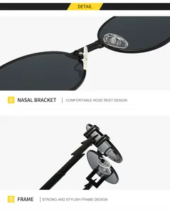 Detail view of comfortable silicone nose pads and lightning-shaped matte black temples
