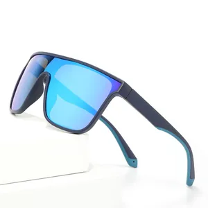 Polarized Sports Sunglasses UV400 Protection Oversized Square Frame Cycling Eyewear Outdoor Fishing Driving Glasses For Men Women