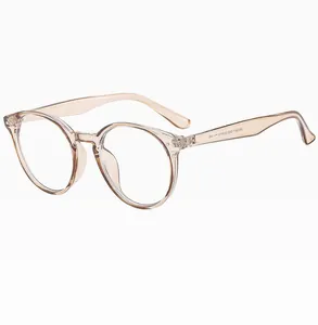 Detailed side view of vintage round frames with metal hinges and size ZM3821