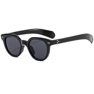Vintage Oval Leopard Print Sunglasses For Men Women UV400 Protection PC Frame Stylish Sun Glasses For Driving Travel Party
