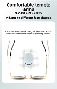 Détail des branches métalliques dorées flexibles avec ajustement élastique adaptatif