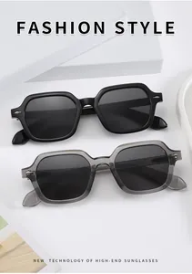 Détails des lunettes de soleil géométriques avec ornements métalliques en forme de flèche