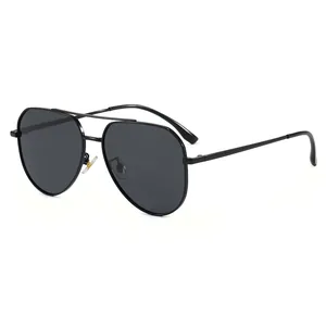 Men Vintage Metal Aviator Sunglasses Polarized UV400 Photochromic Double Bridge Driving Fishing Fashion Eyewear