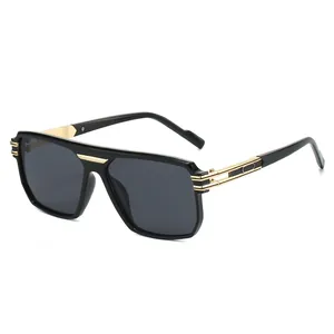 Vintage Retro Square Frame Sunglasses For Men Women Fashion Plastic Metal Frame UV400 Protection Driving Outdoor Sun Glasses