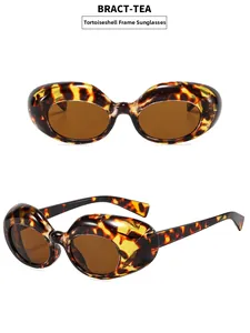 Vues détaillées des lunettes de soleil écaillées avec verres thé et charnières solides