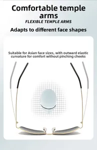 Detail view of flexible metal temple arms on square sunglasses for a comfortable fit