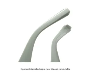 Vue détaillée de la branche ergonomique vert menthe au design incurvé et antidérapant