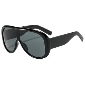 Oversized Shield Sonnenbrille Einteilig Großer Rahmen Mode UV400 Schutz PC Sonnenbrille Für Outdoor Reisen Radfahren Damen Herren
