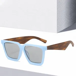 Mode Quadratischer Großer Rahmen Sonnenbrille Damen Vintage PC UV400 Schutz Trendy Streetstyle Sonnenbrille Brillenzubehör