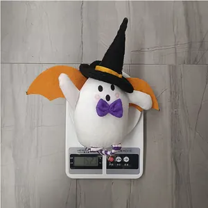 Weight measurement of the Halloween ghost plush with witch hat and bat wings