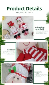 Details des handgefertigten Weihnachts-Griffschutzes mit Weihnachtsmann-Puppe