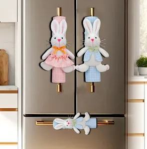 Fundas decorativas de conejo de Pascua para las manijas del refrigerador