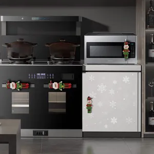 Fundas navideñas de elfo para tiradores de nevera y decoración de cocina