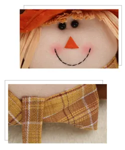 Détail du boucle de rideau épouvantail montrant les textures du tissu et les coutures
