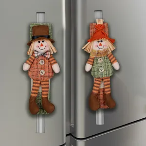 Cubiertas para Manijas de Electrodomésticos de Espantapájaros de Acción de Gracias para Frigorífico Horno Microondas Decoración de Cocina
