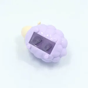 Cute purple sheep pencil sharpener with dual-hole design for students and kids