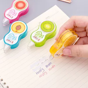 Cute fruit-themed PET correction tape in 4 colors for students and school supplies