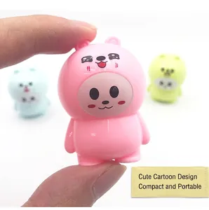 Cute Cartoon Bear Manual Pencil Sharpener Portable Mini Animal Shaped Pencil Cutter For Kids Students School Office Stationery