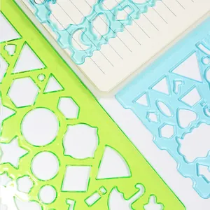 Kit de règles de traçage géométrique multifonction pour étudiants et dessin DIY