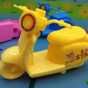 Taille-crayon mignon en forme de moto jaune pour enfants, cadeau de papeterie scolaire