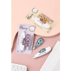 Ruban Correcteur Transparent Minimaliste Avec Recharge Remplaçable Film PET Lisse Papeterie Scolaire Bureau Étudiant
