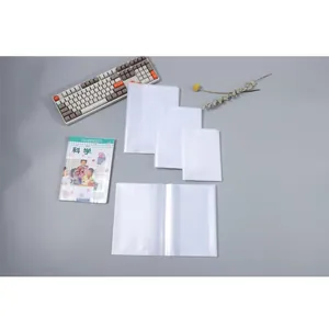 Lot de couvre-livres transparents imperméables de tailles variées pour manuels scolaires