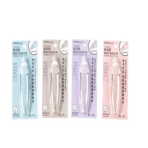 Lot de 4 rubans correcteurs rétractables aux couleurs pastel avec ruban PET de 6m