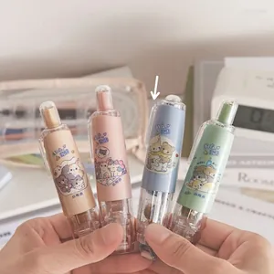 Set de cuatro rodillos de pegamento de puntos en tonos pastel con dibujos de animales