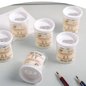 Minimalistischer transparenter Doppel-Anspitzer für Bleistifte von 8-12mm Durchmesser