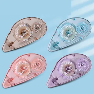Portable Double Sided Dot Glue Tape Roller For Scrapbooking DIY Craft Decorative Adhesive Tape For School Office Student Stationery