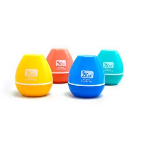 Creative Egg Shaped Double Hole Manual Pencil Sharpener For Students School Office Supplies Multi Color Pencil Shaver