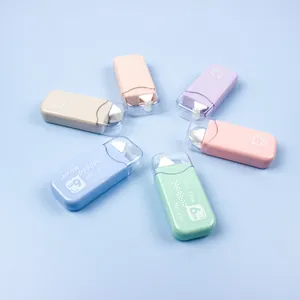 Set of 6 colorful 6m glue tapes in macaron colors for school and office craft projects