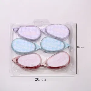 Pack de 6 rodillos de pegamento de puntos de colores en una bolsa de 20x16 cm