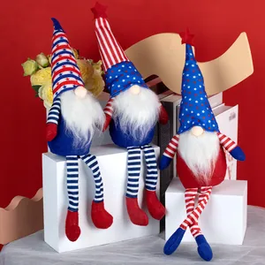 Independence Day Gnome Decorations Patriotic Stars And Stripes Long Leg Gnomes For Home Office Party Decor Ornaments