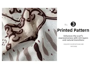 Detailed view of paisley print on soft cotton linen fabric with earthy gradient tones
